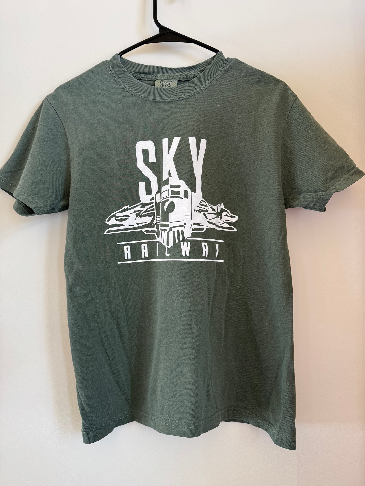 Sky Railway Logo Tee- Moss