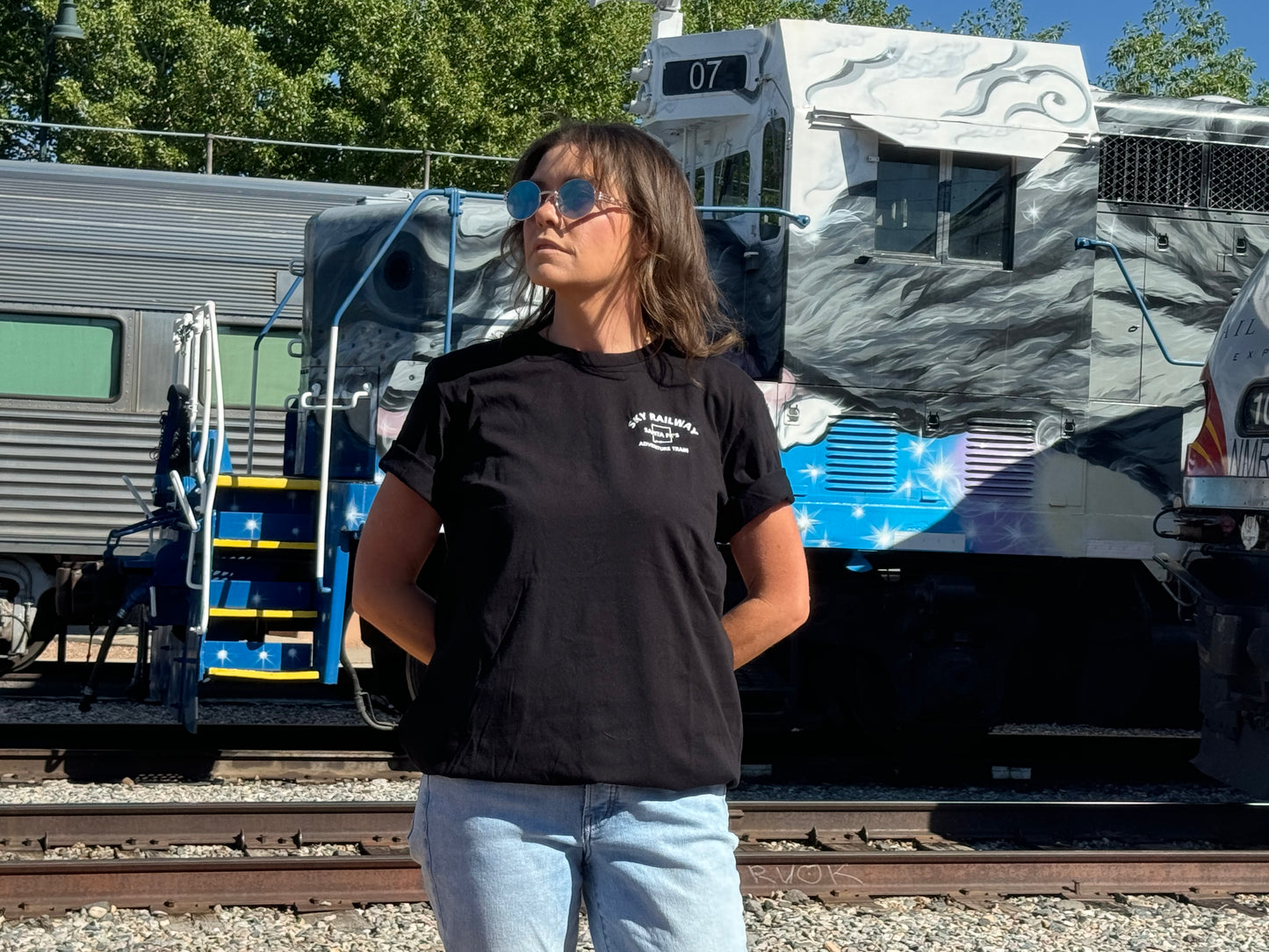 Sky Railway Adventure Shirt- Black